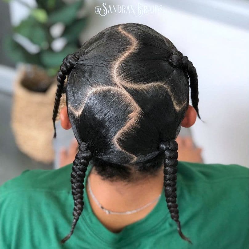 4 box braids for men