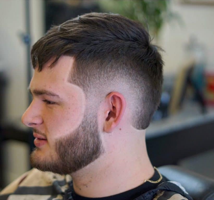 Bald burst fade hair cut