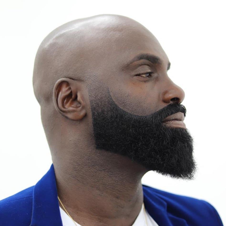 Bald with beard fade