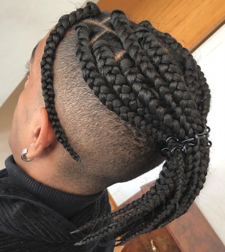 Big box braids men