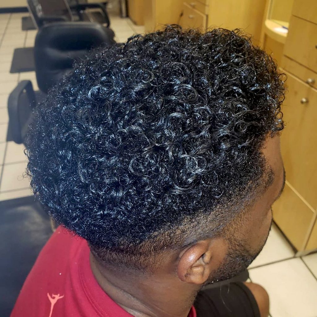 Perm for Black men after