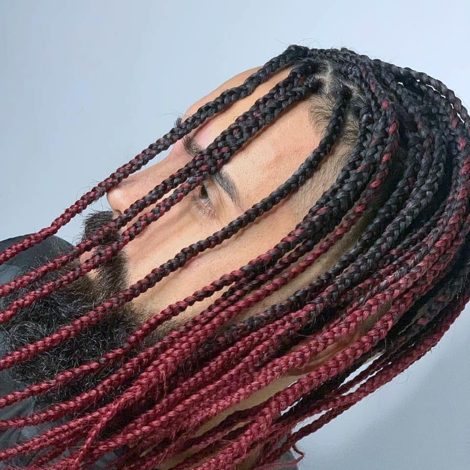 Box braids for white men