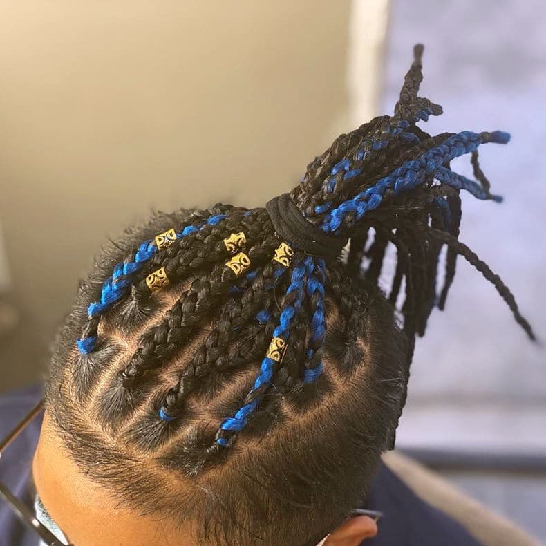 box braids with beads men