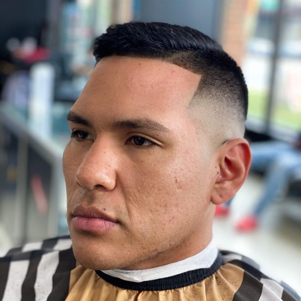 Comb over fade haircut