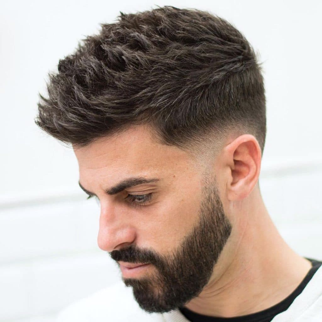 Modern textured spiky hair