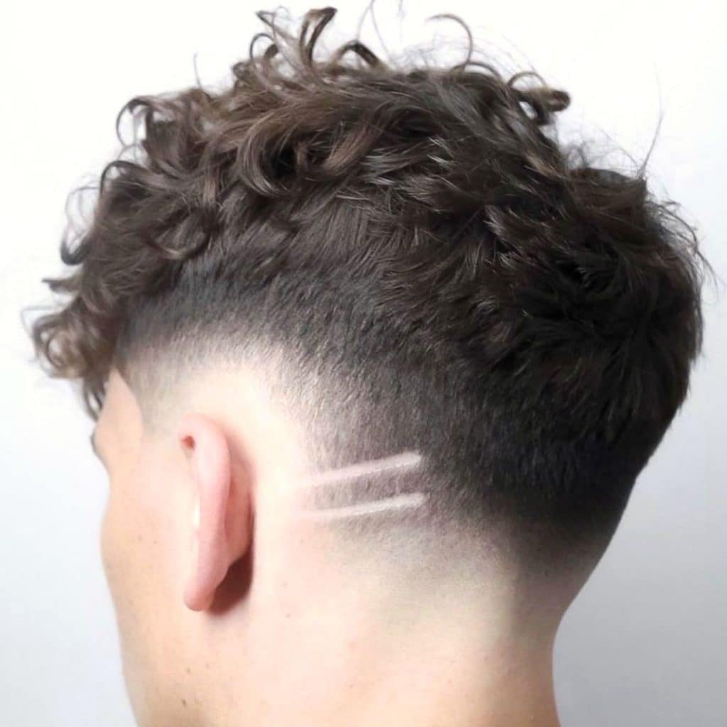 Drop fade haircut for curly hair