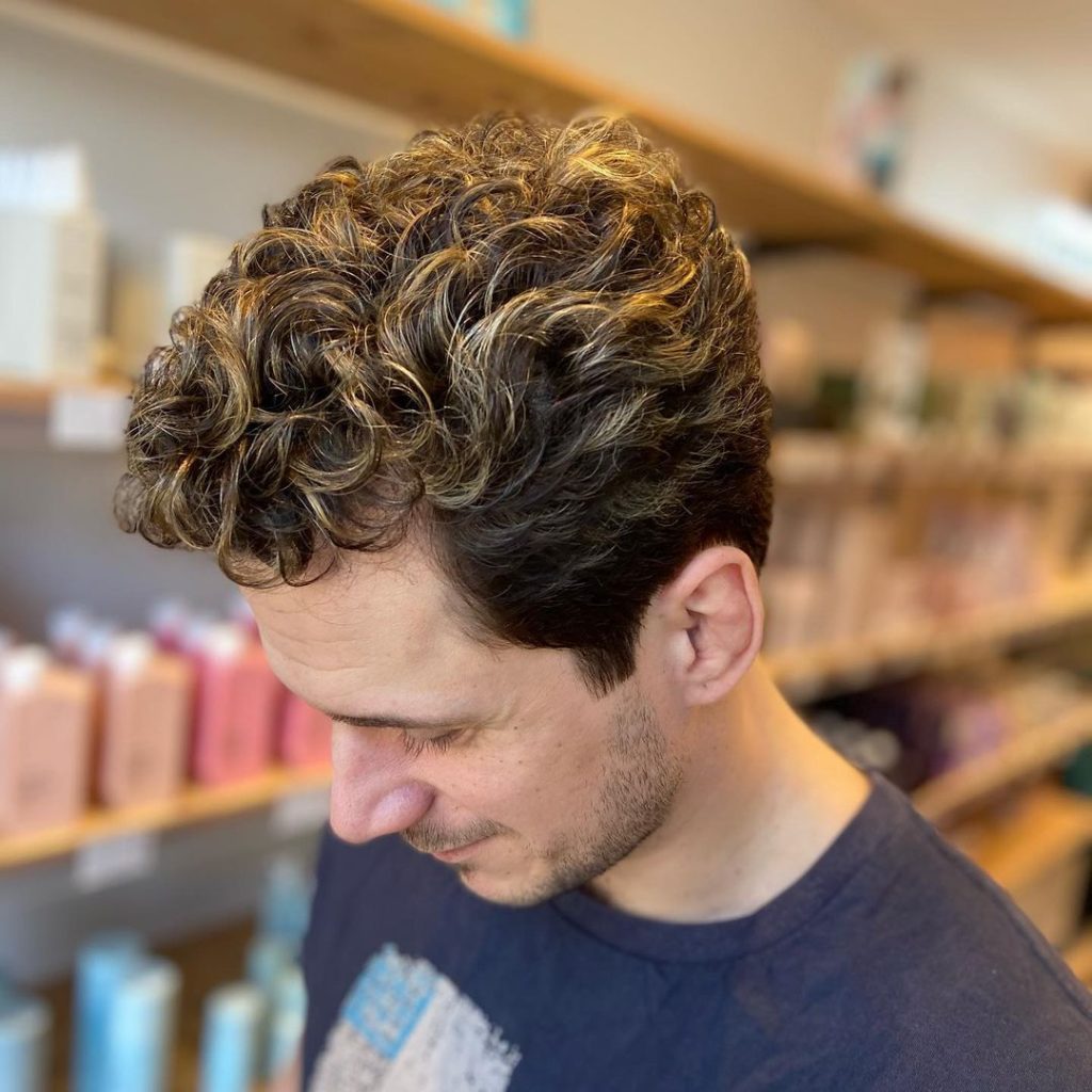 Highlights for Curly Hair Men