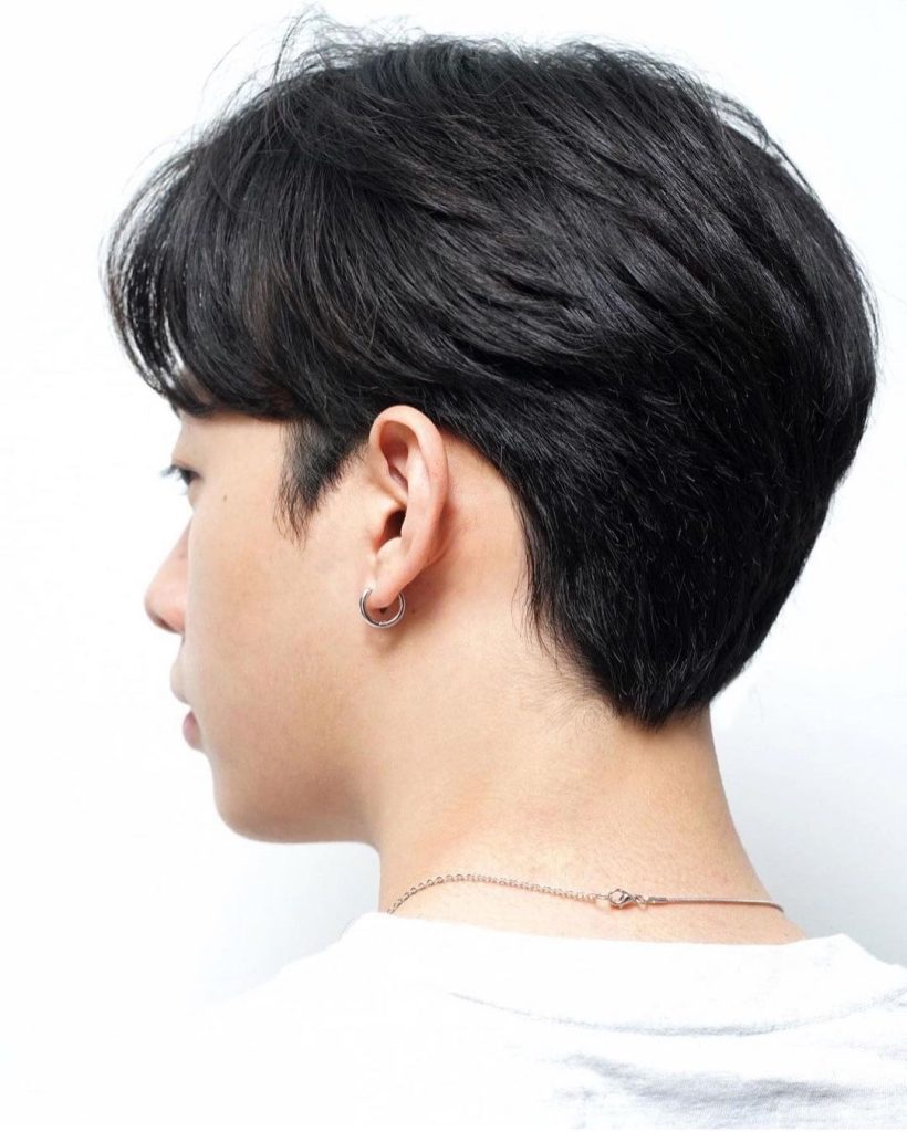 Two block haircut Asian hair trends men