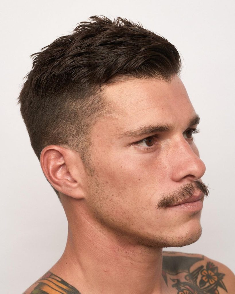 Cool short hair high fade men