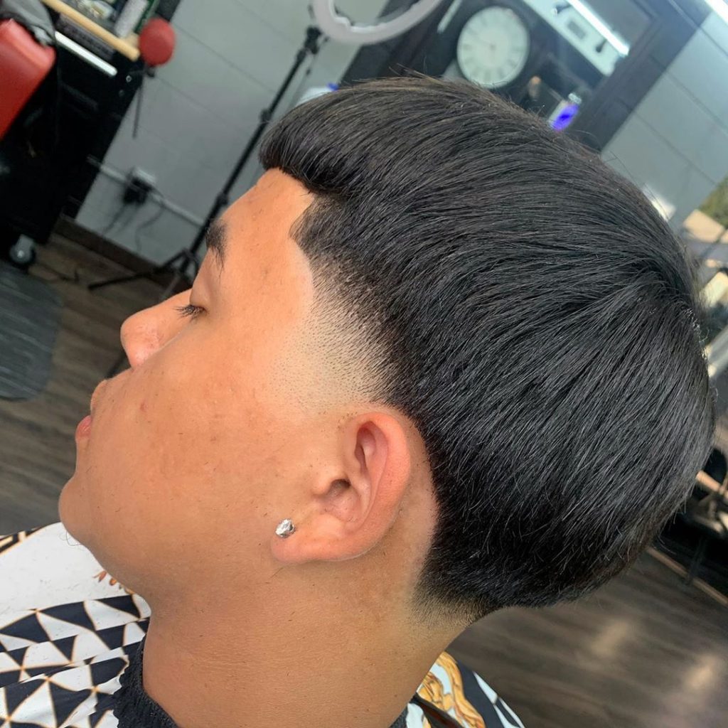 Edgar cut with taper fade