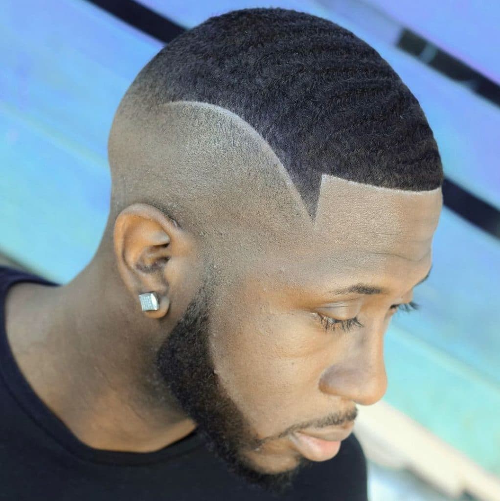 High fade waves haircut