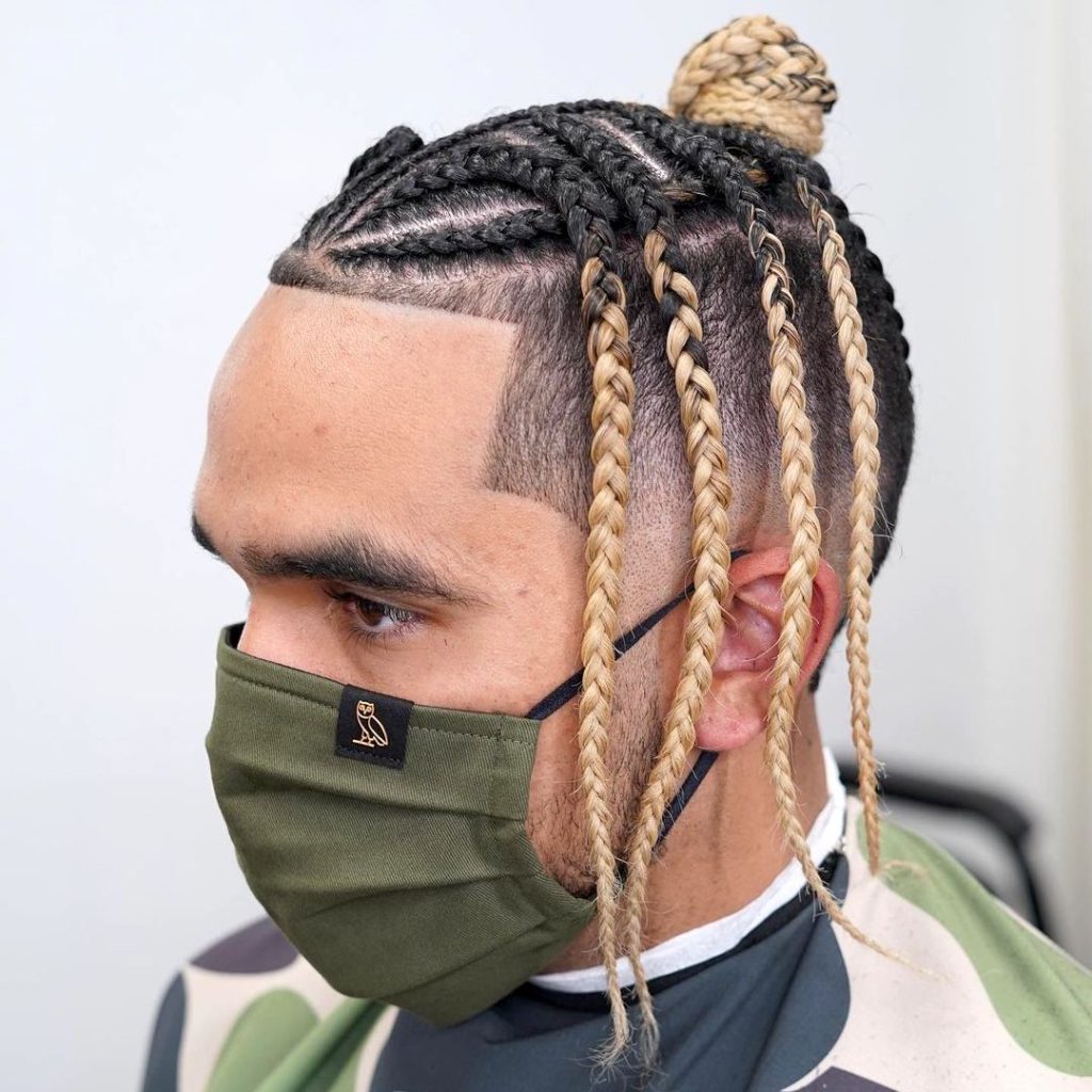 High Undercut + Braids Men