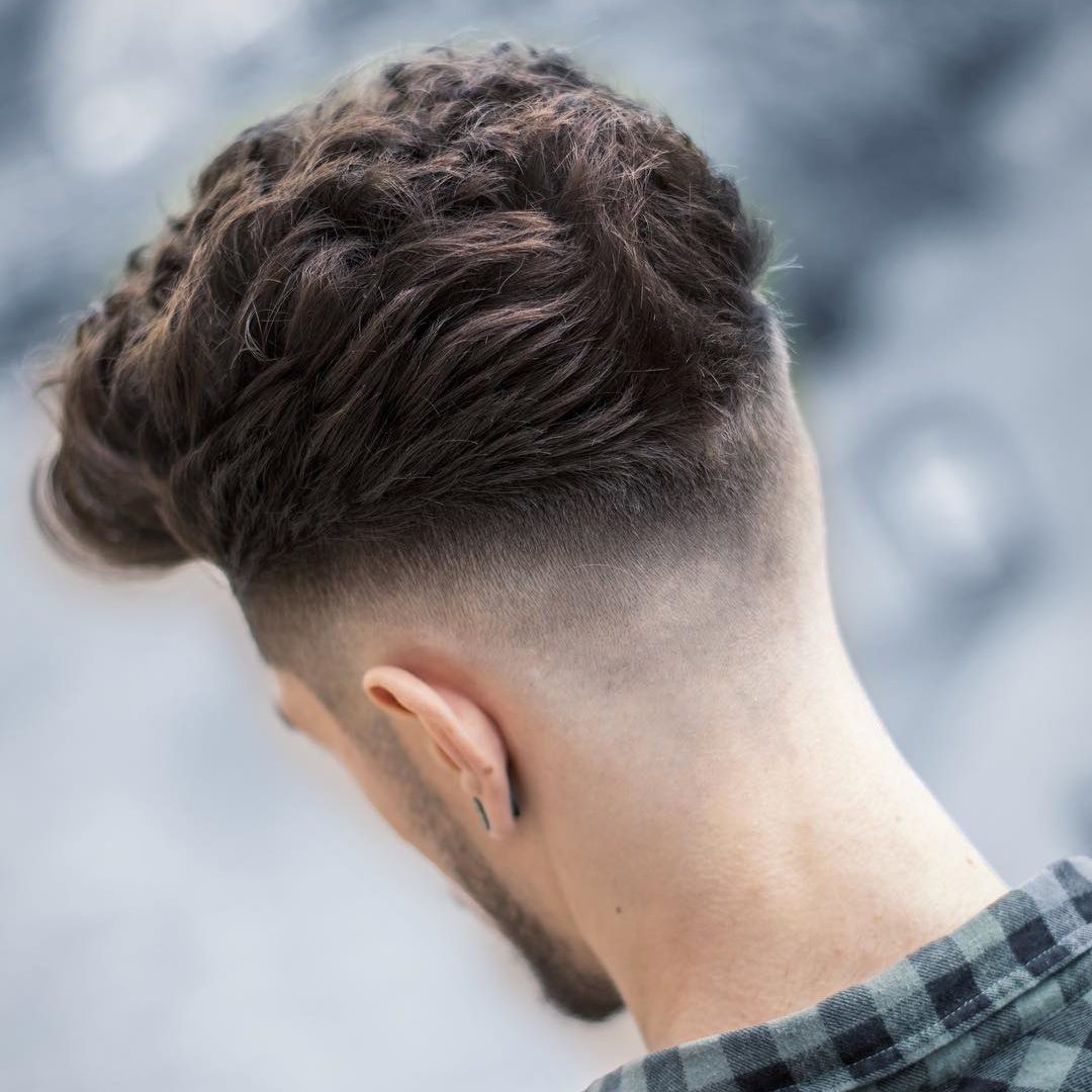 Thick Medium Men's Hairstyle