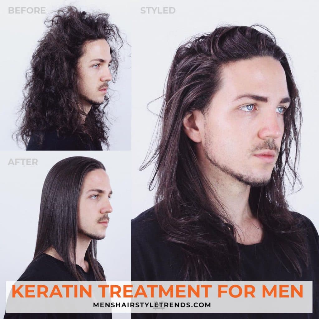 Keratin treatment for men curly hair