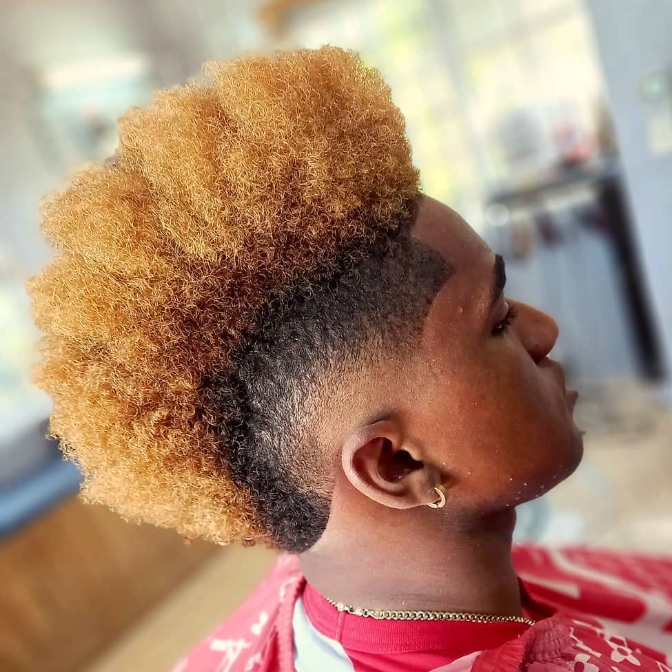 Long mohawk for Black men