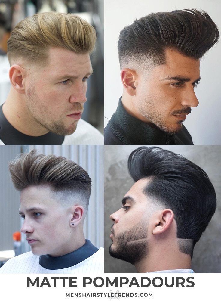 Matte Pompadour Haircuts + Hairstyles For Men