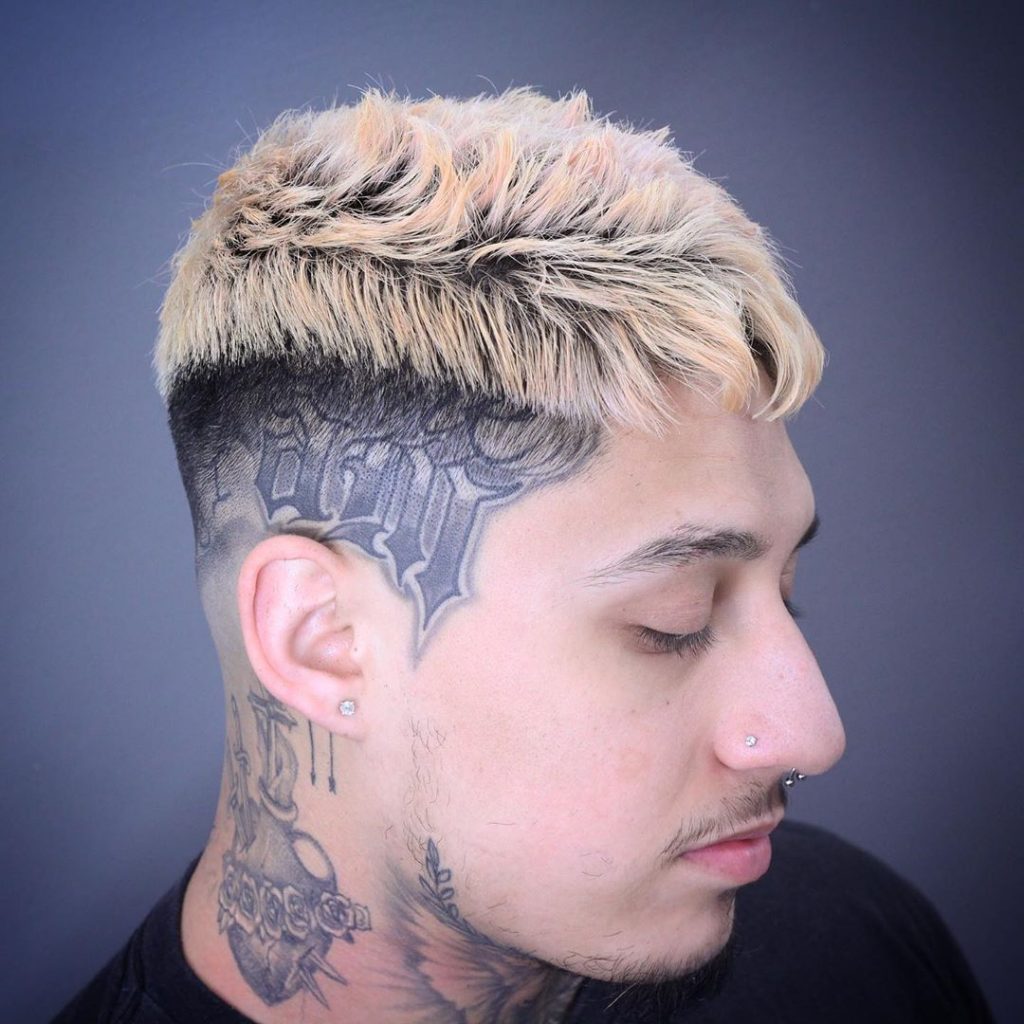 Medium fade short hairstyle for men