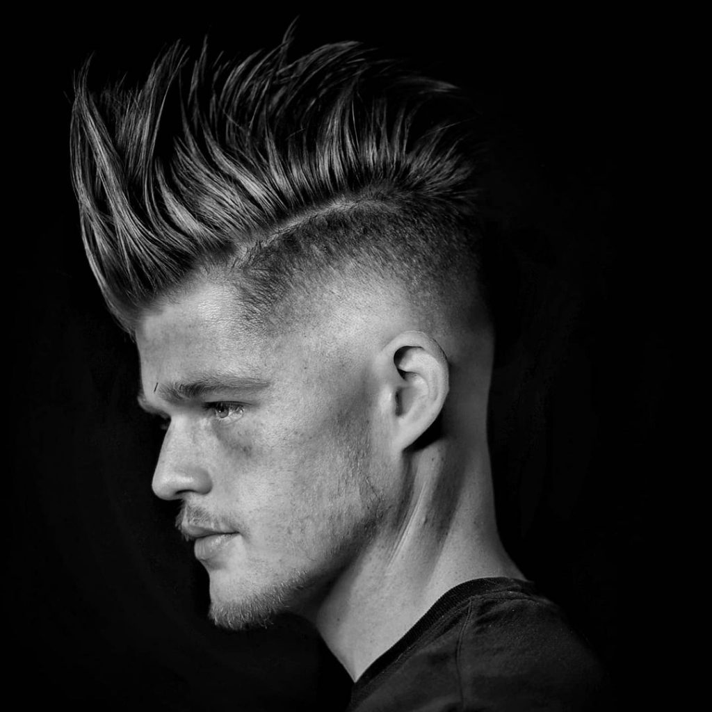 Mohawk fade haircut for men