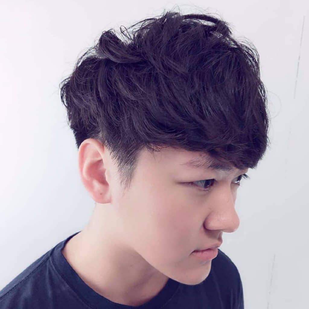 Fringe hairstyles for Asian men