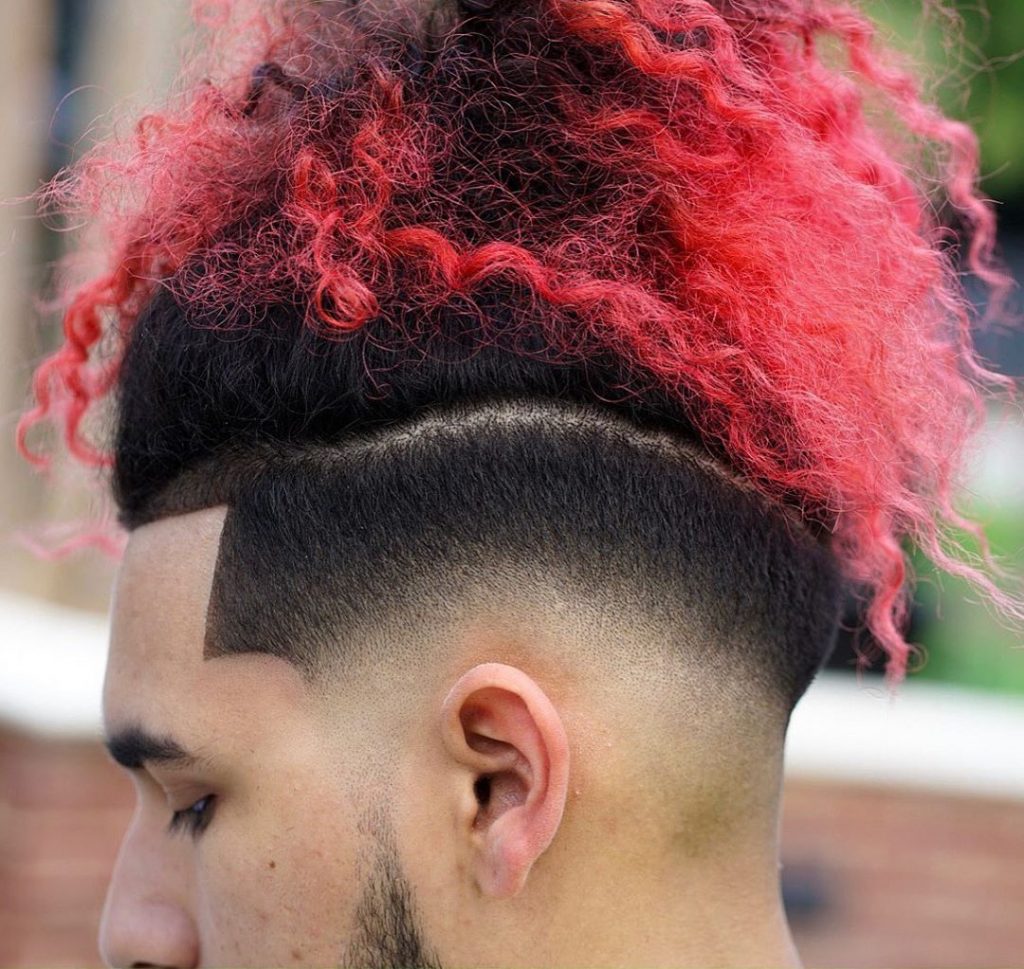 Men's long hair + fade