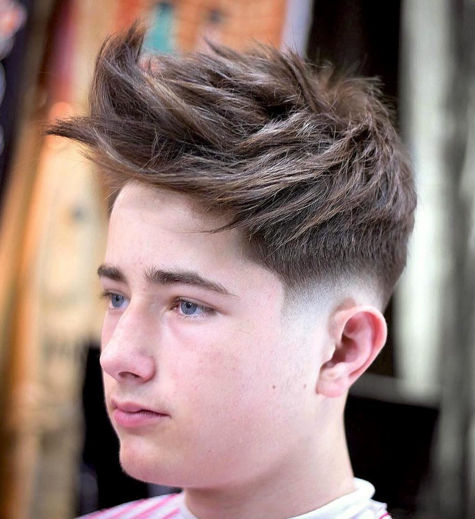 Faux hair haircut with fade