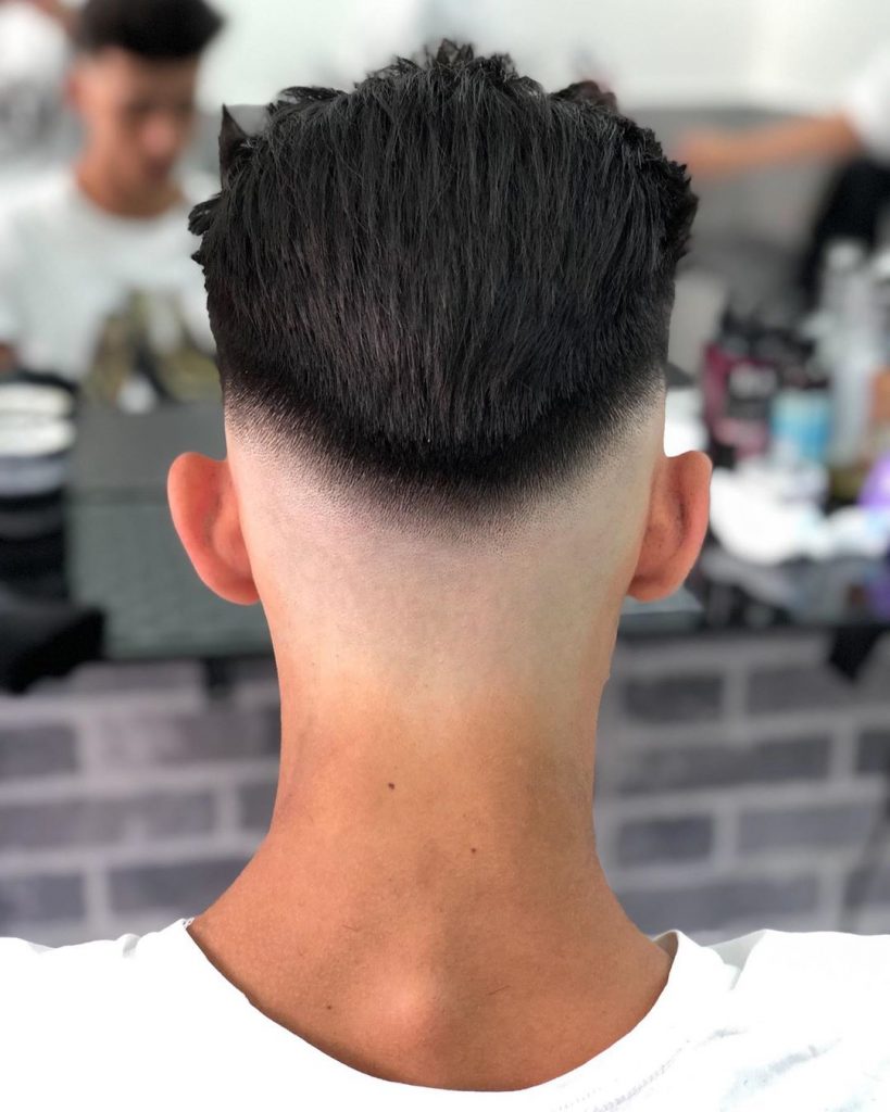 Mid bald fade haircut