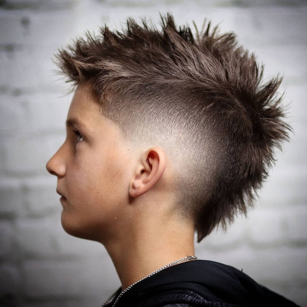 kids mohawk fade