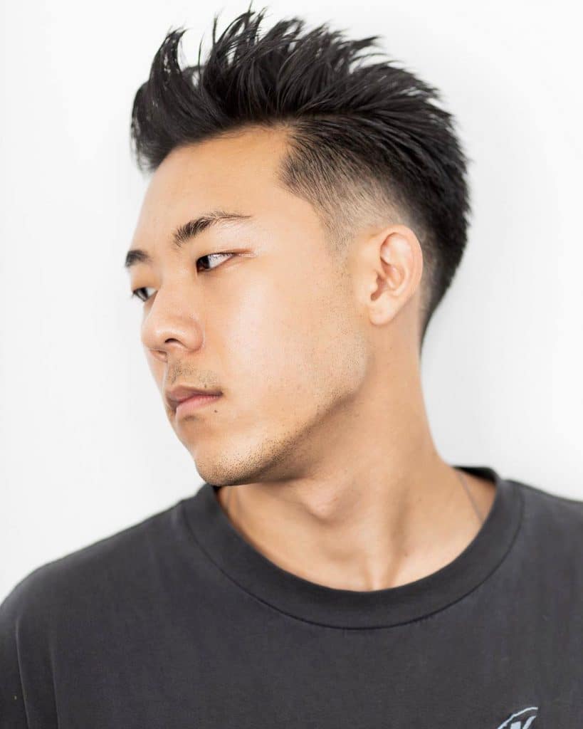 Asian hairstyles short fade men