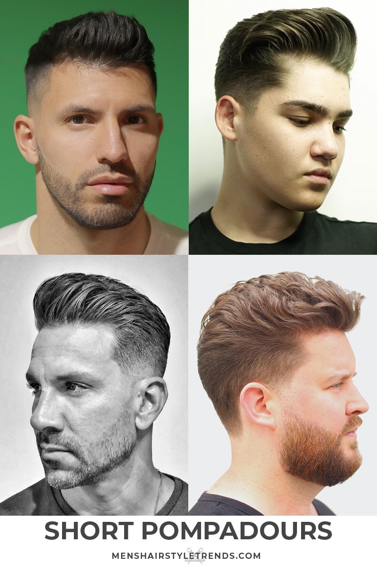 Short hair pompadour haircuts and hairstyles