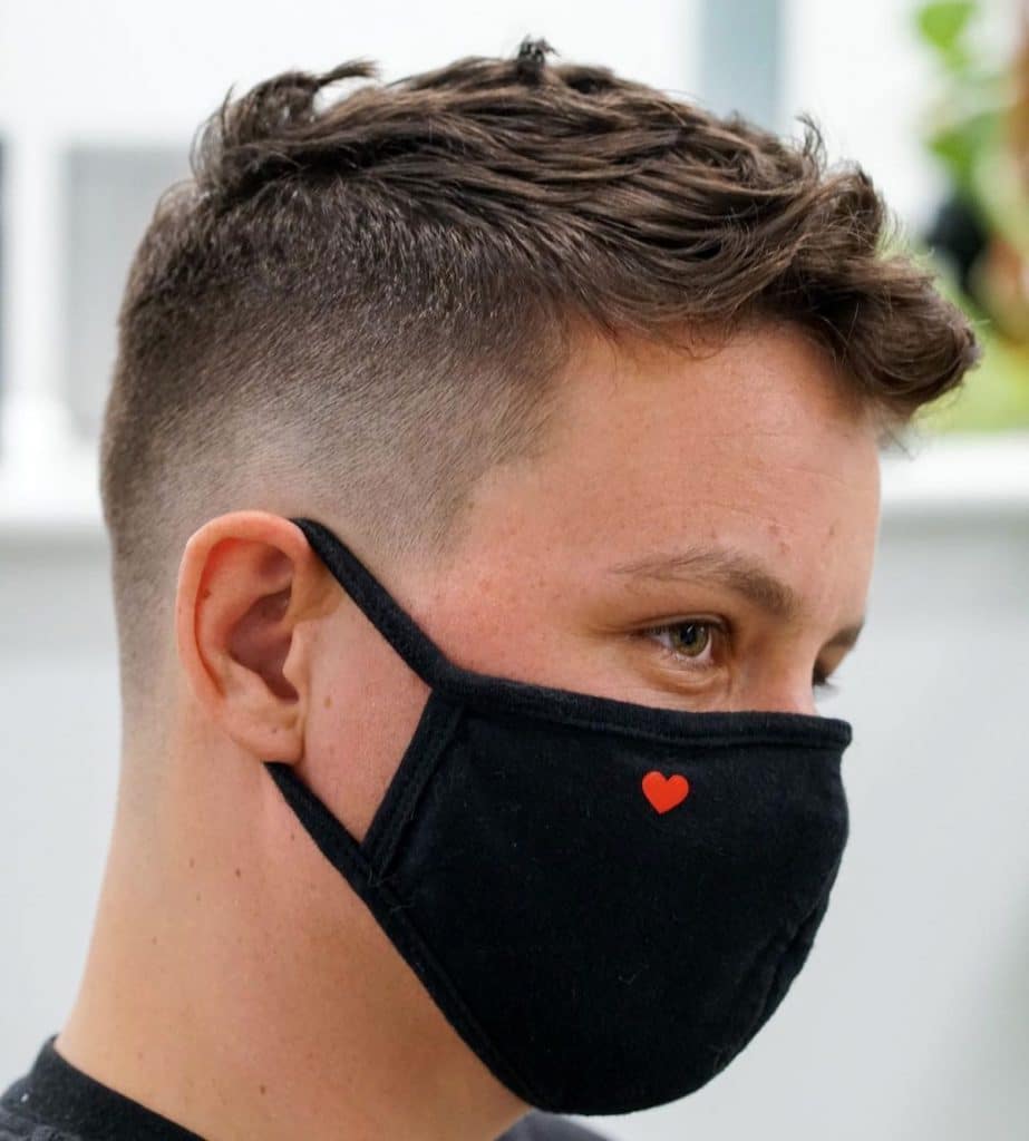 Short men's fade haircut