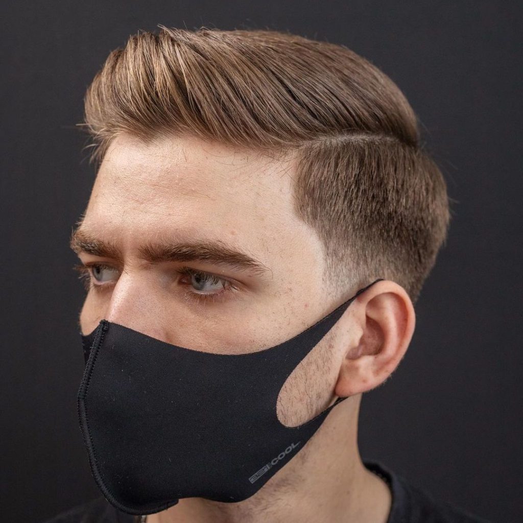 Side part hair for men