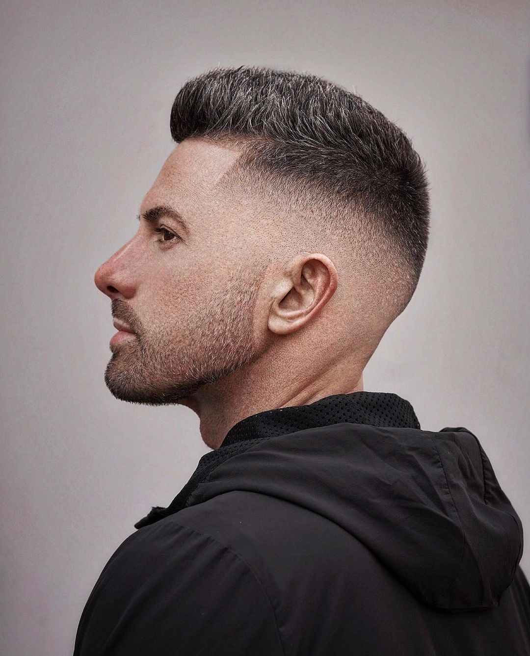 Stubble beard fade