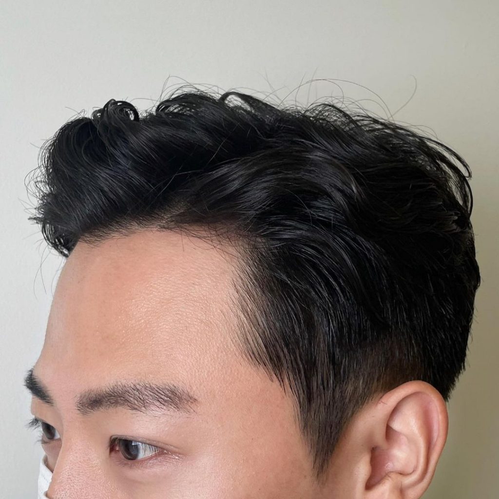 Short two block haircut