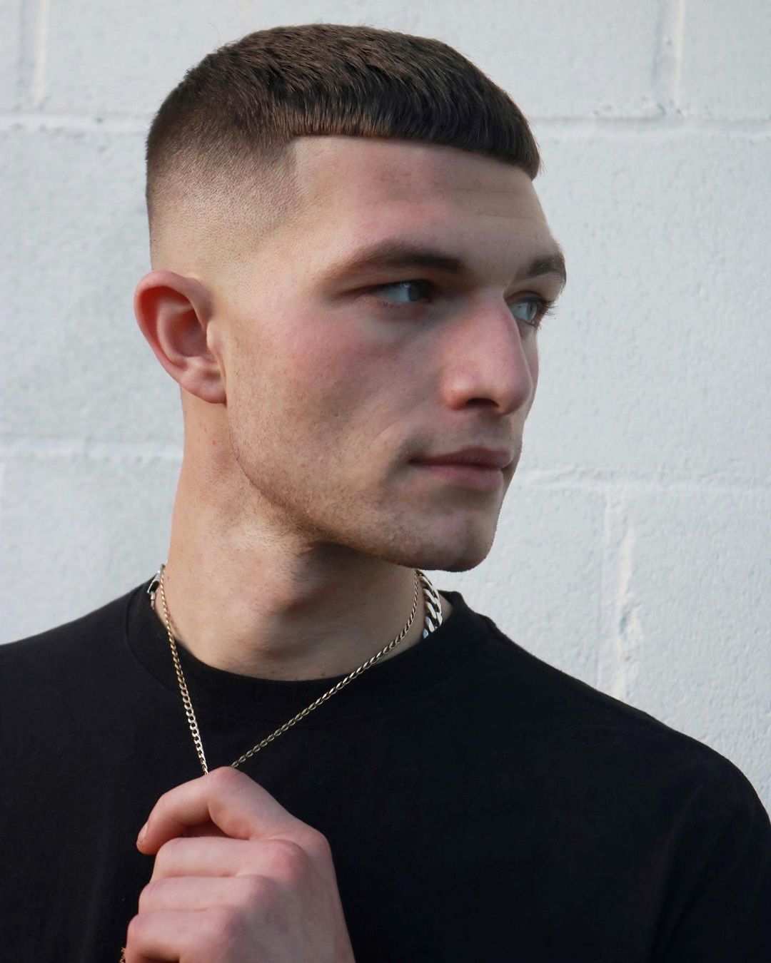 Fringe haircuts for men - the blunt crop