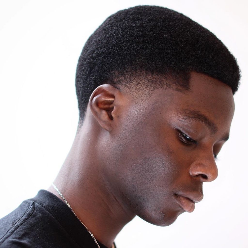 Temp fade haircut Black