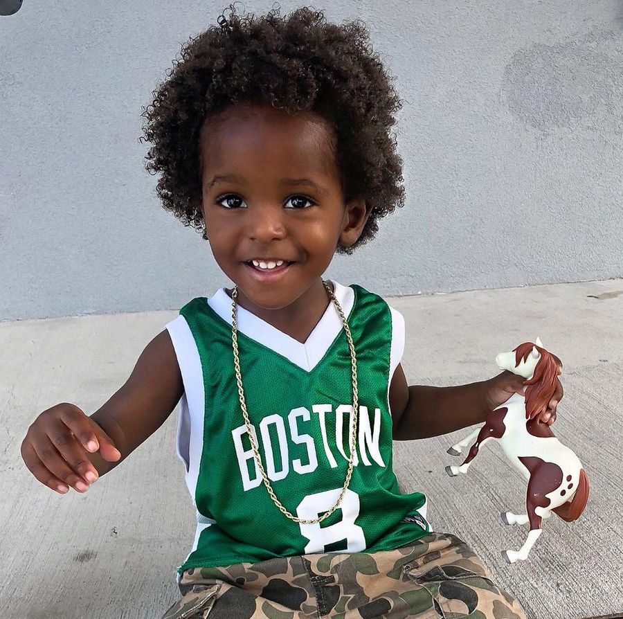 Toddler haircuts for Black boys