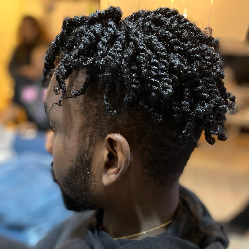 twist hairstyles for men with fade