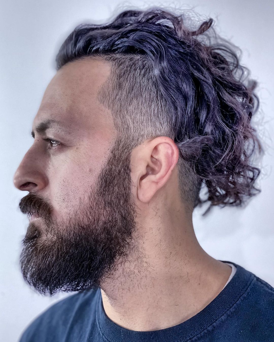 Curly Undercut Men