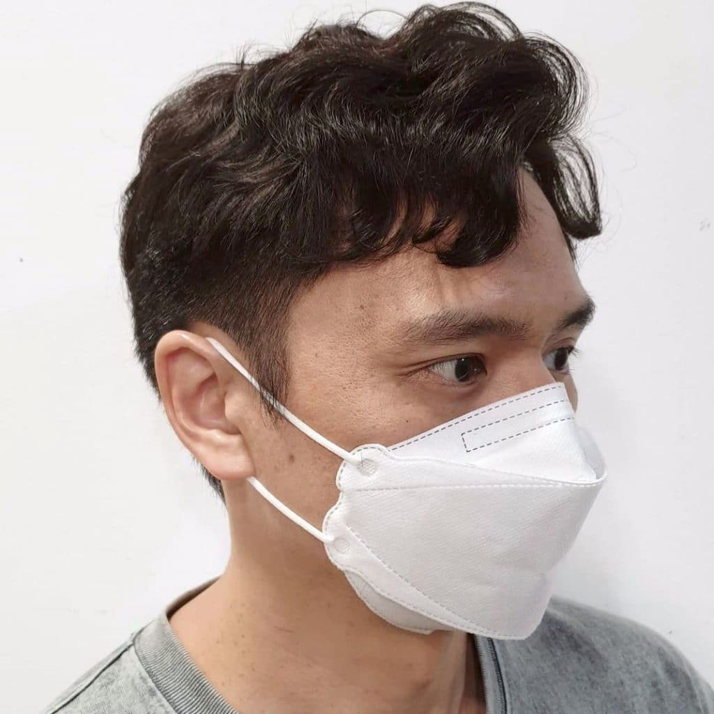 Wavy perm for men