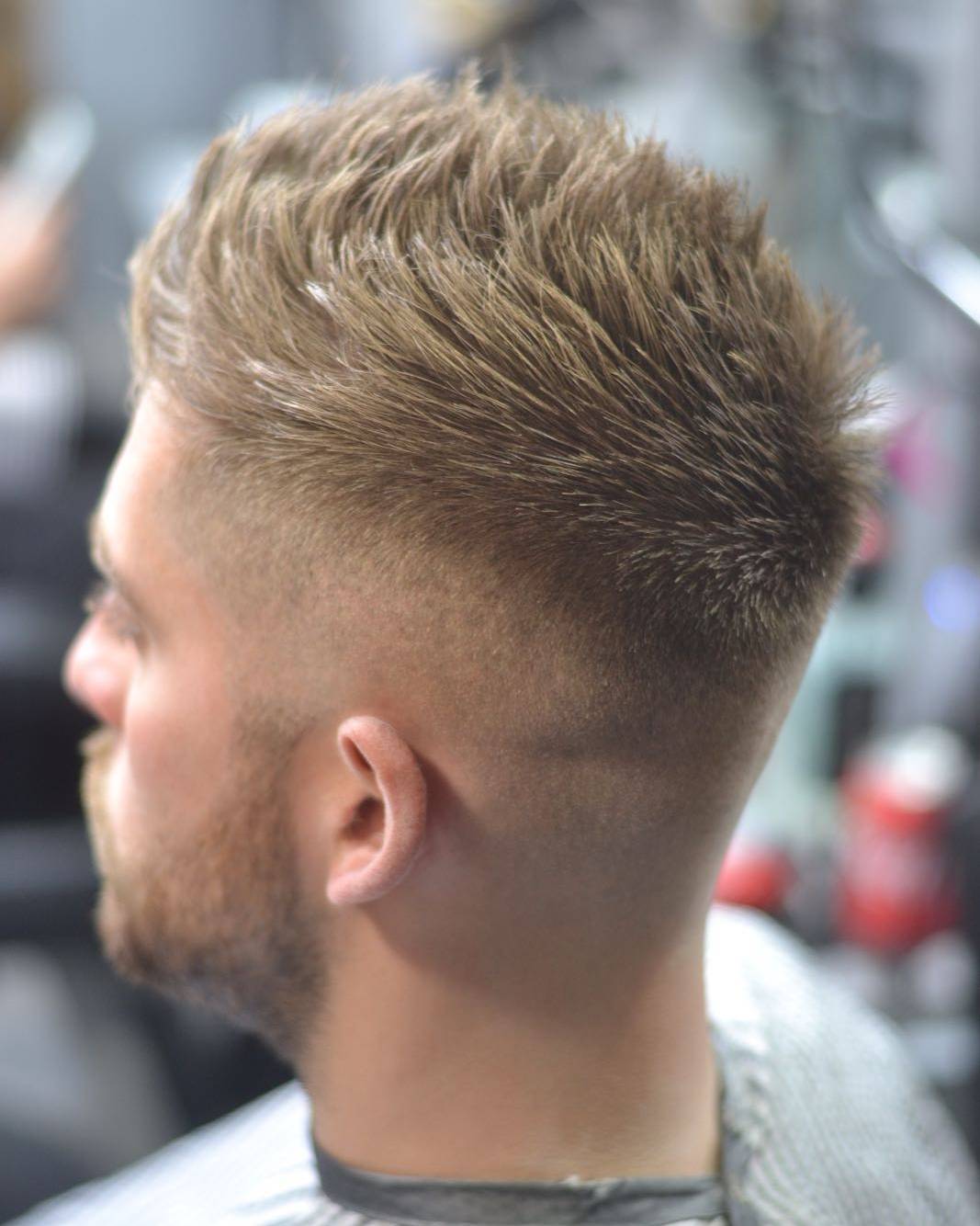 Spiky mens haircut for thick hair