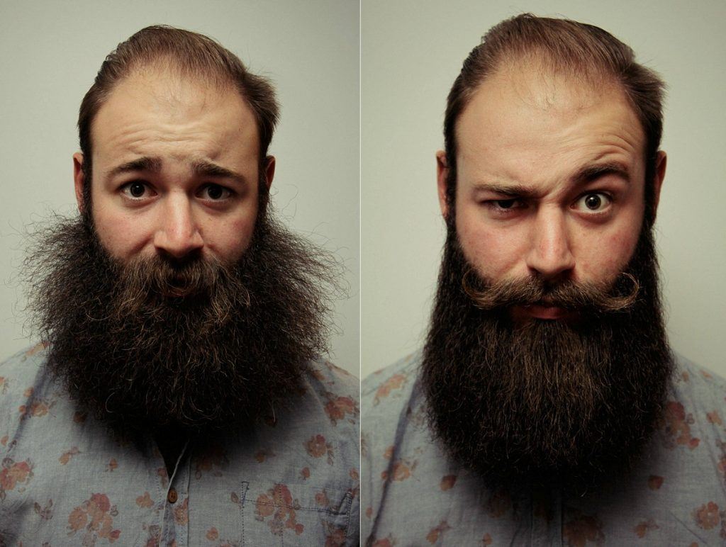 how to straighten a beard