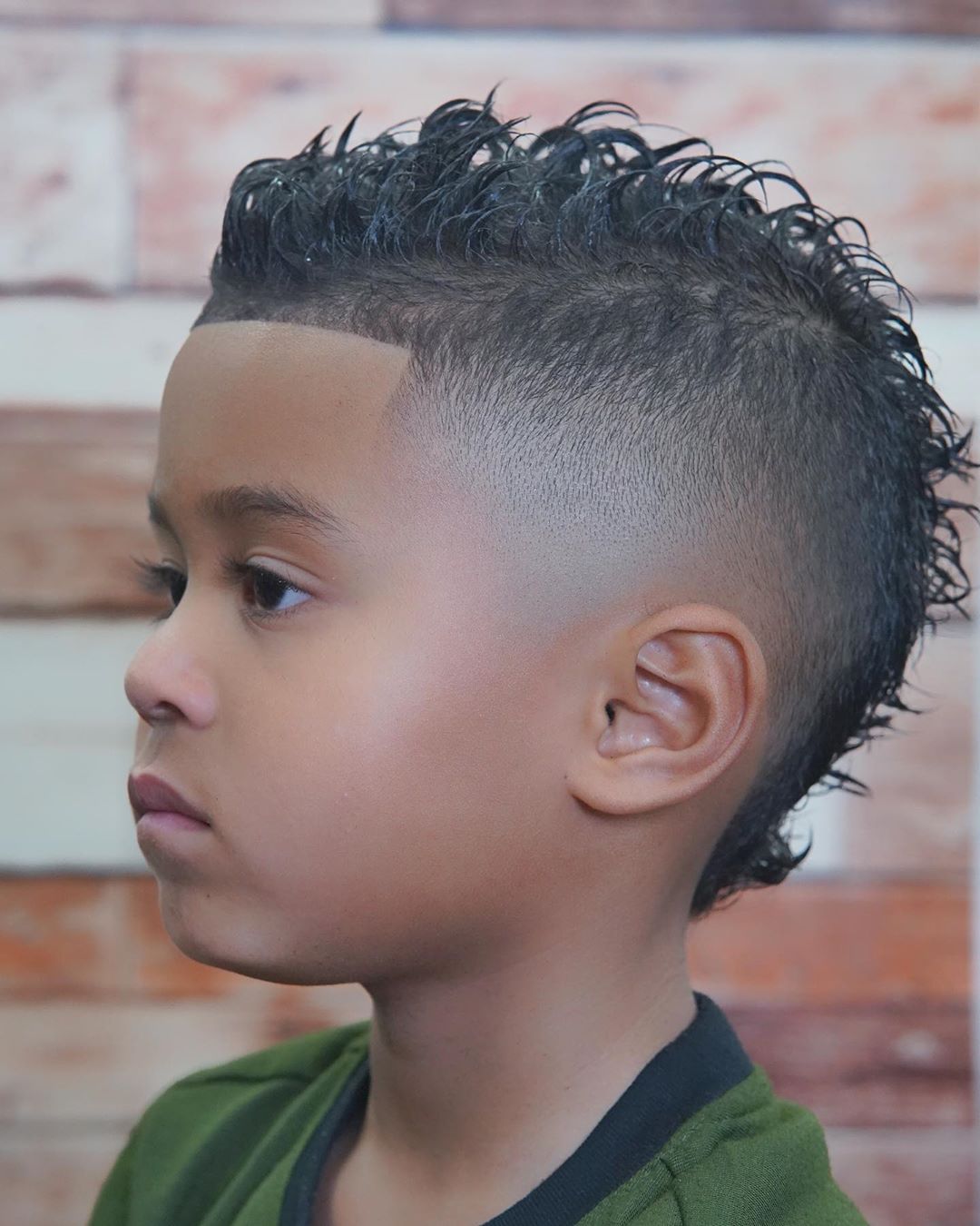 Boys faux hawk haircut