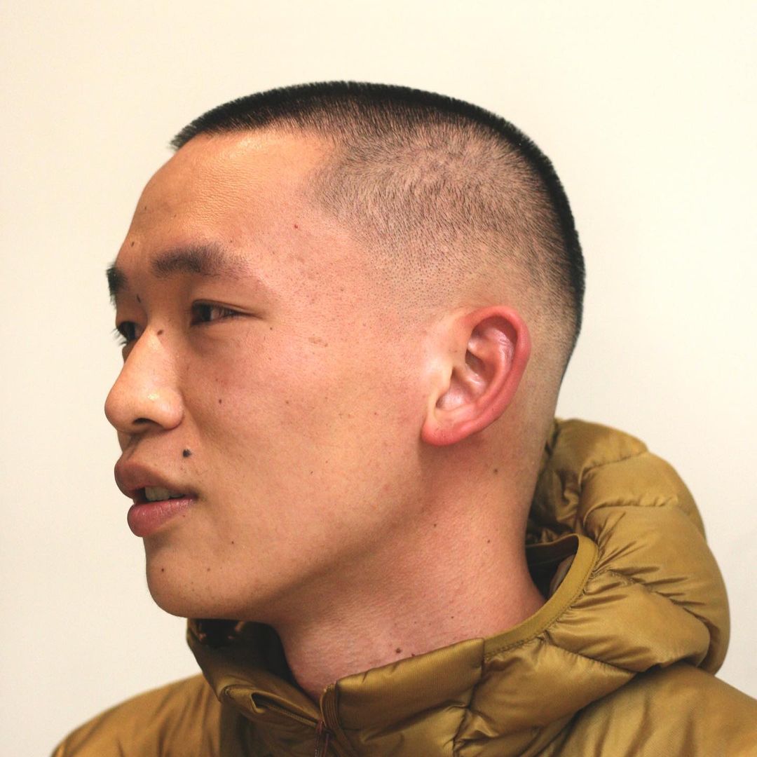 Asian buzz cut