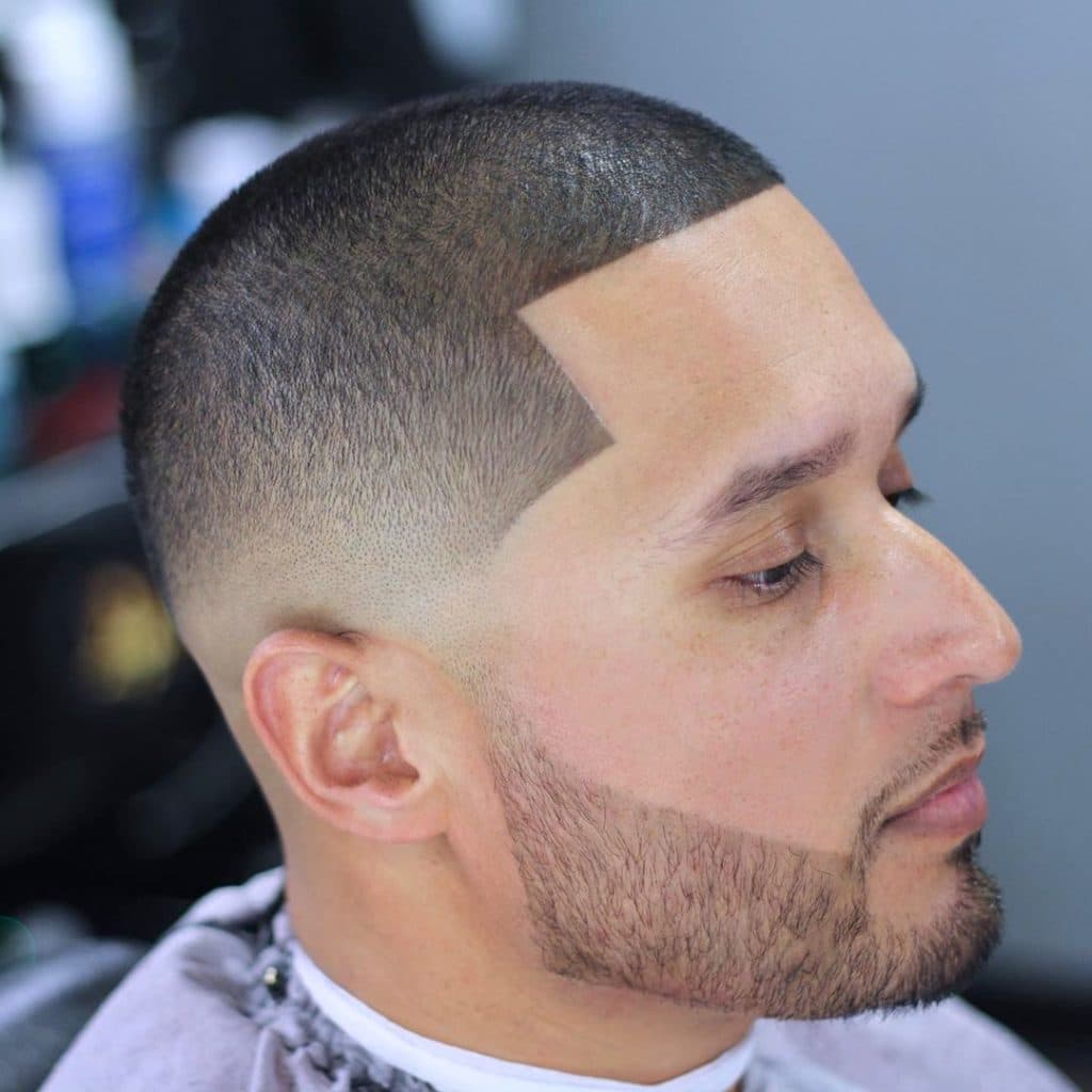 Buzz cut line up + beard shape