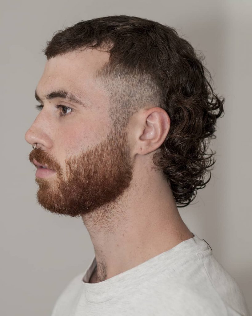 curly hair mullet haircut