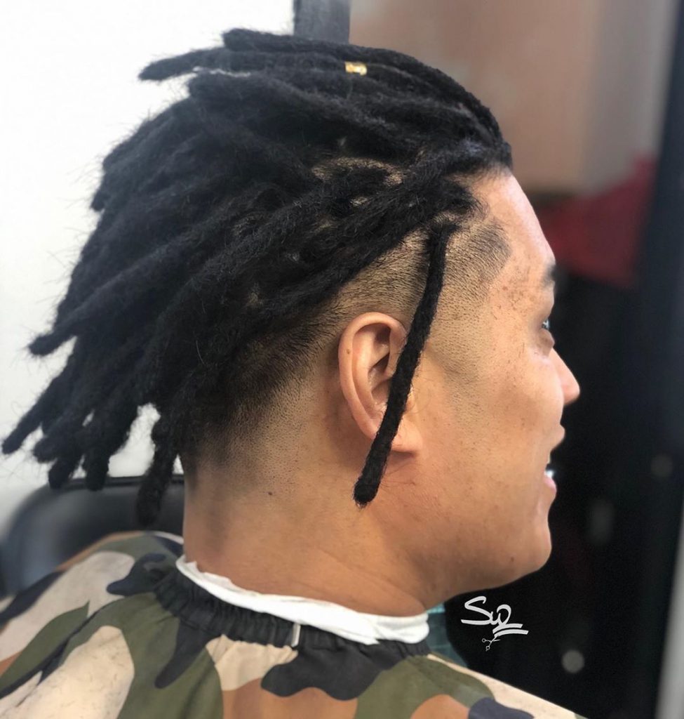 Dreads with fade