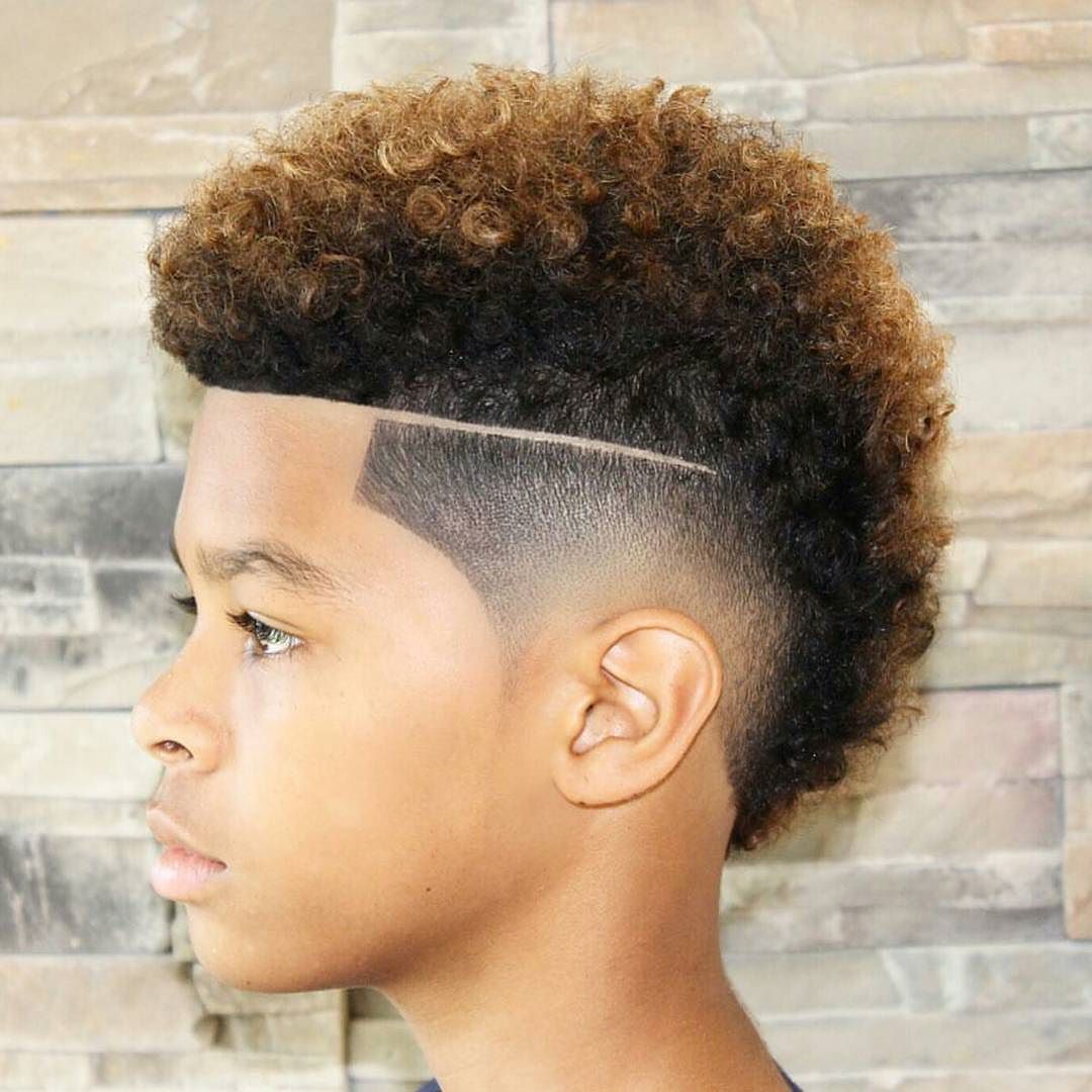 Burst fade haircut for boys