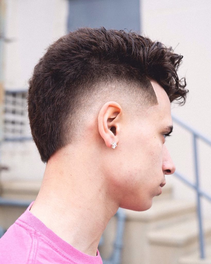 burst fade mohawk haircut