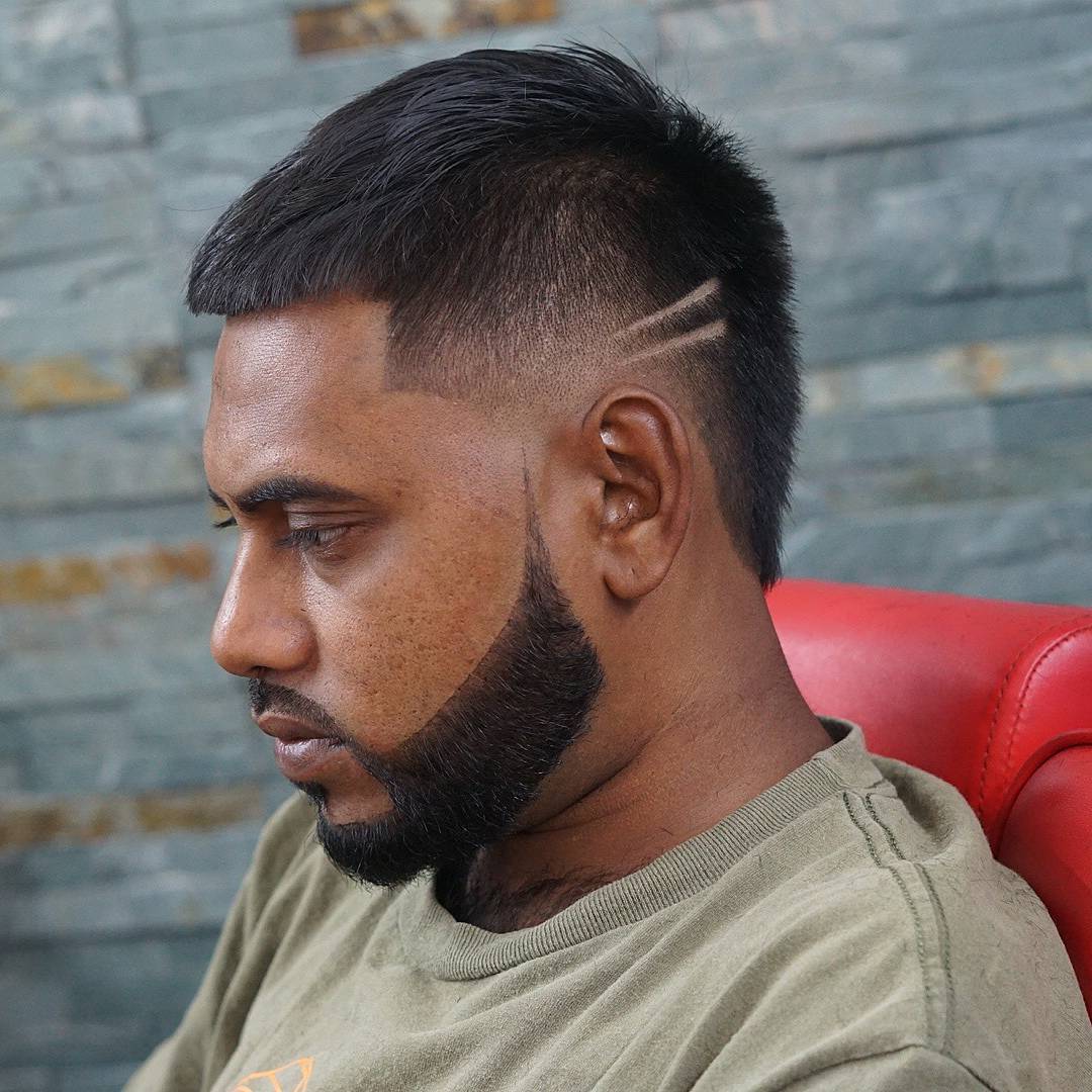 Burst fade haircut for men