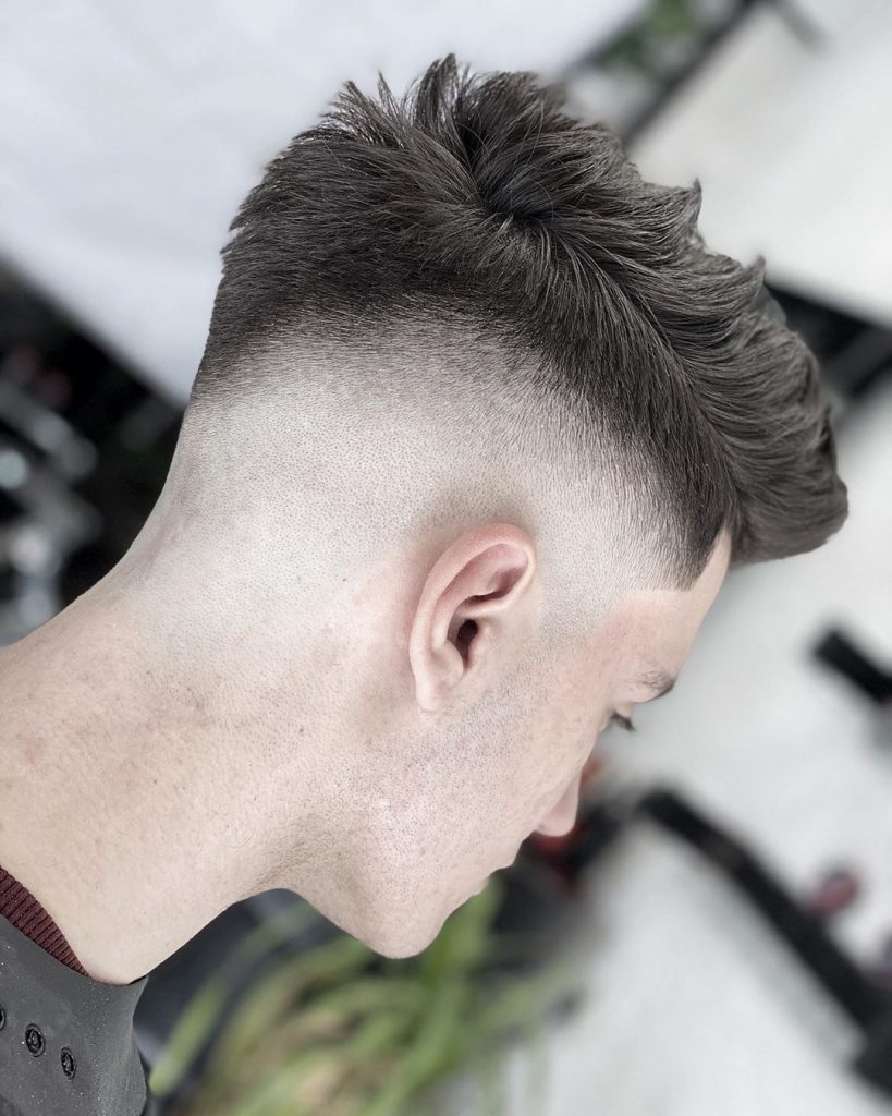 High drop fade haircut